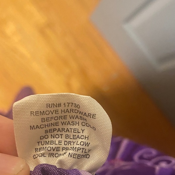 Vibrant Y2K xhilaration Purple Floral Swirl Skirt Barbie whimsy size small - Picture 5 of 5